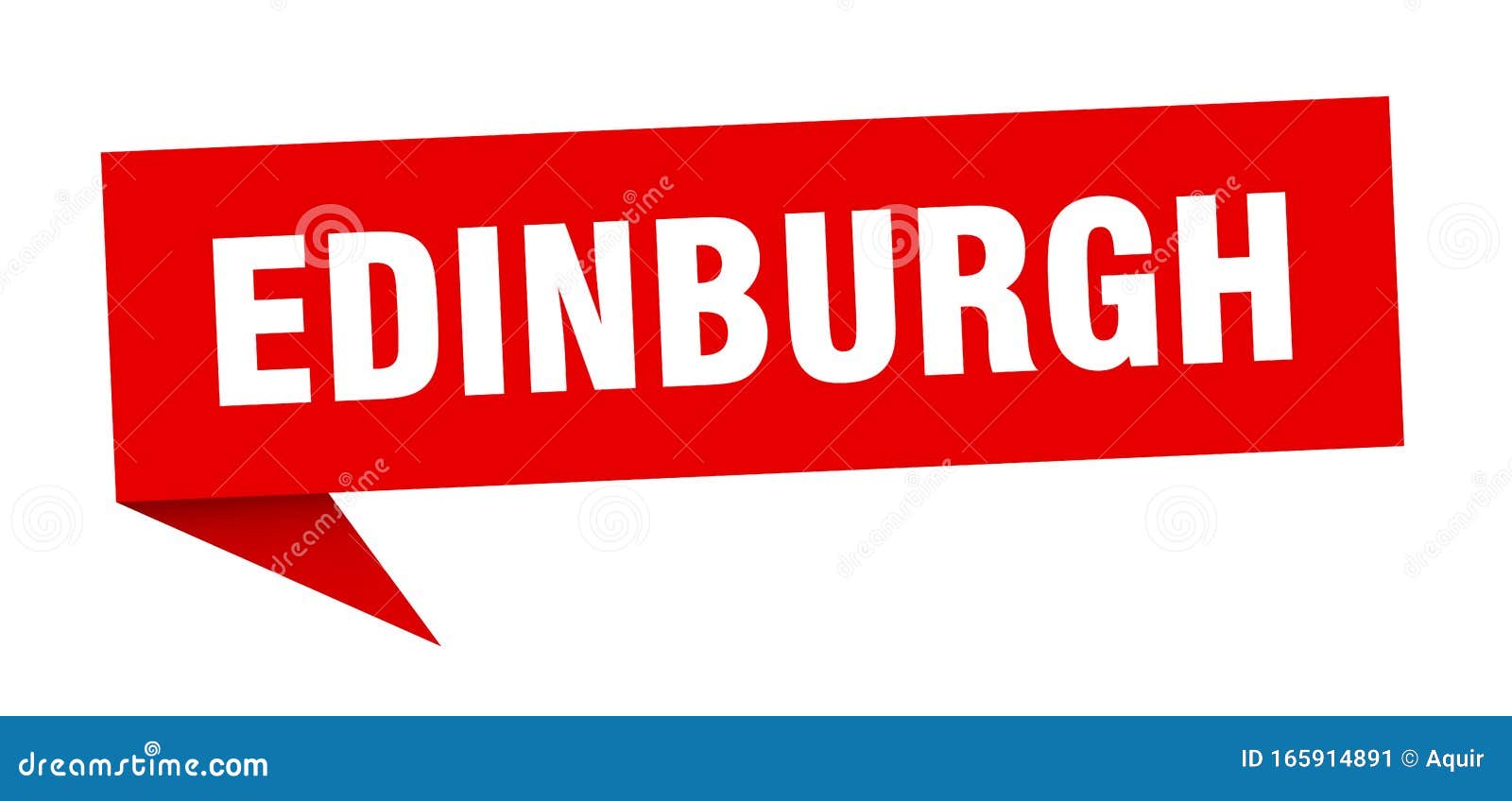 Edinburgh Sticker. Edinburgh Signpost Pointer Sign Stock Vector