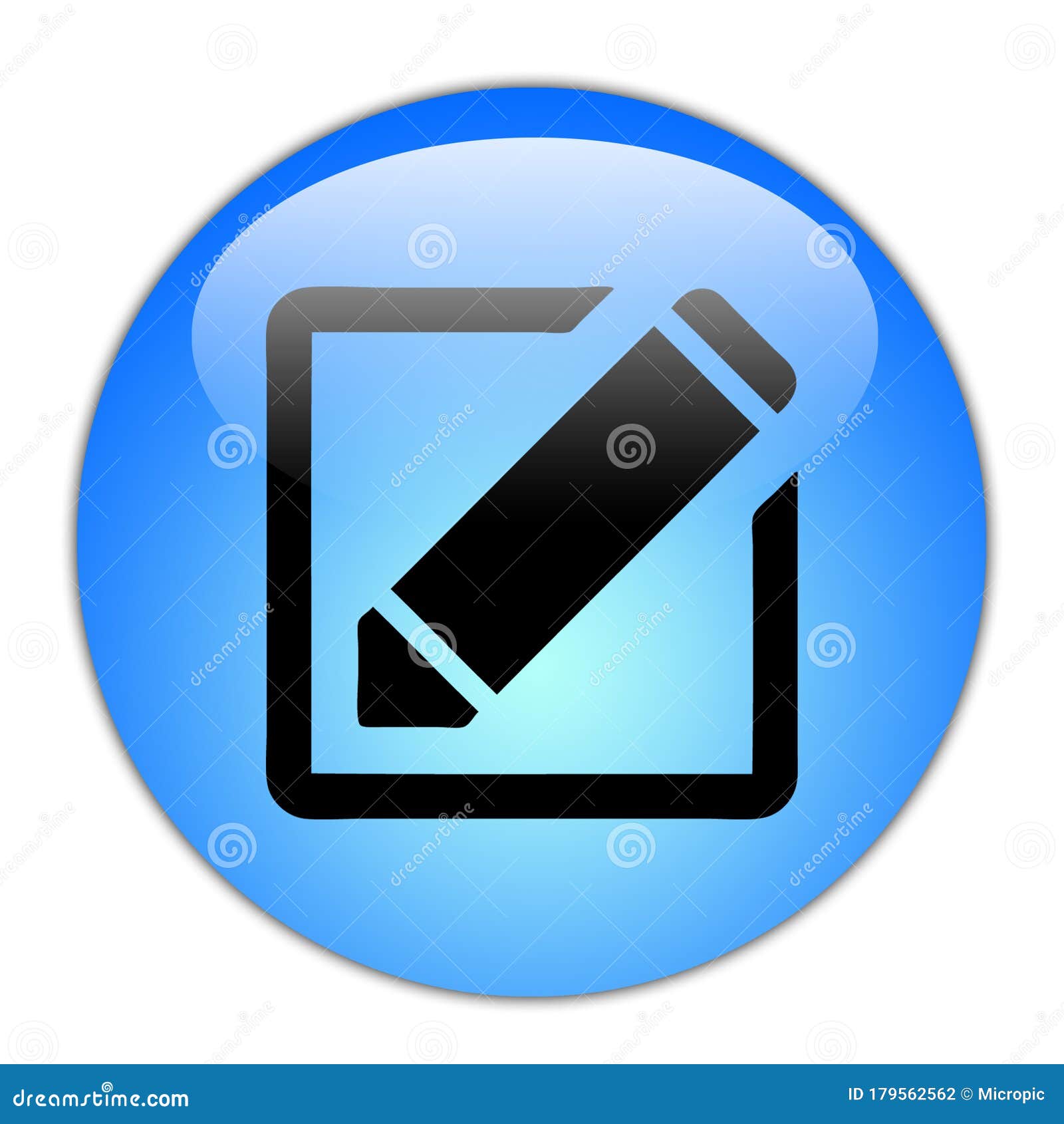  Edit  Button Symbol  Icon  Monogram Stock Illustration 