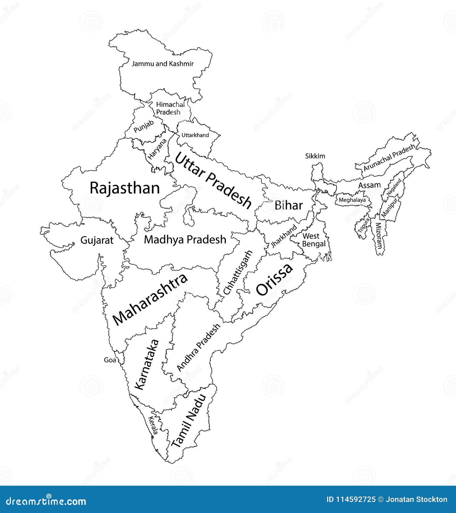Editable blank map of india administrative divisions of india eroppa