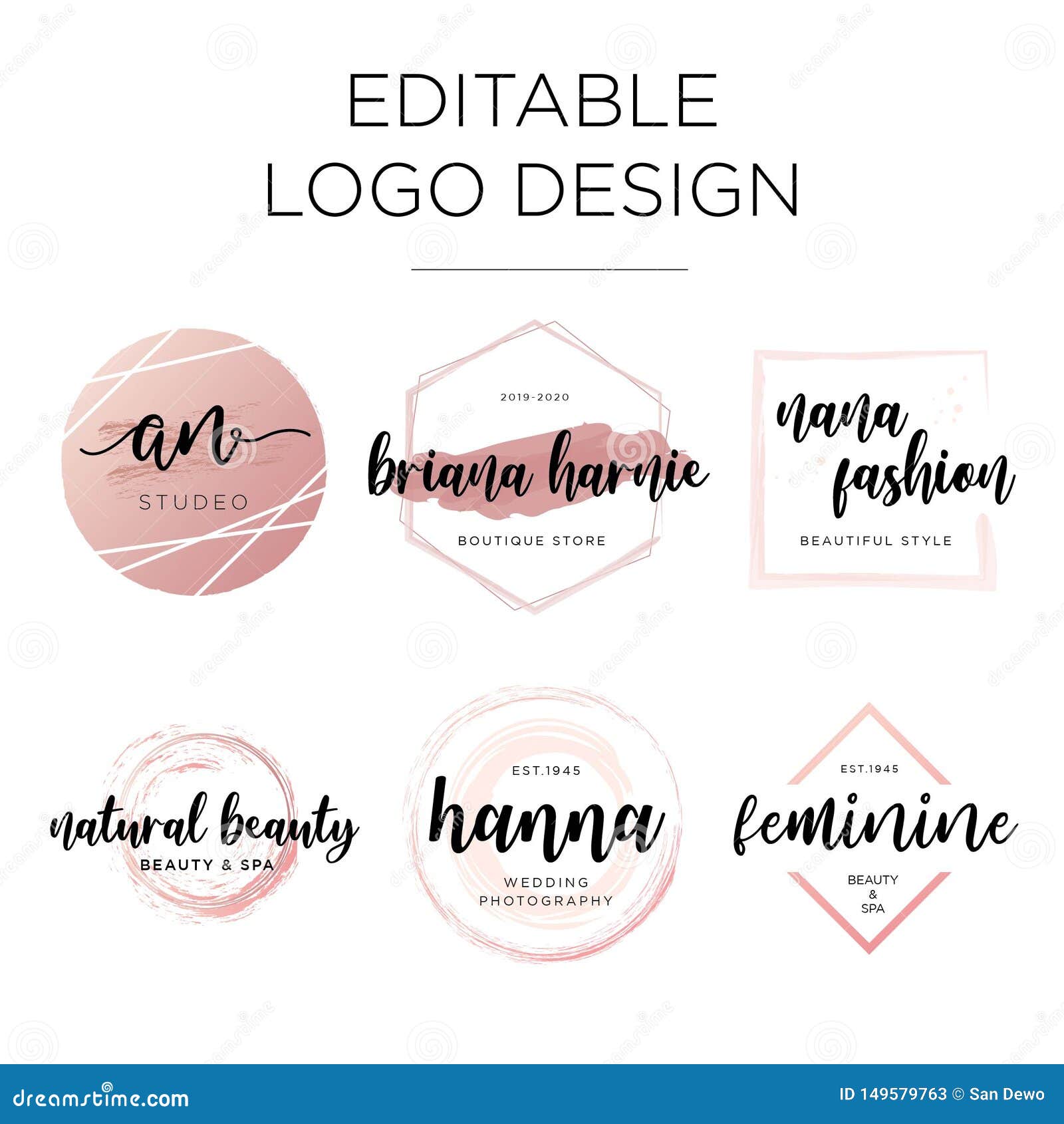 minimal logo beauty logo premade logo logo template skincare logo customized logo minimalistic logo feminine logo fashion logo