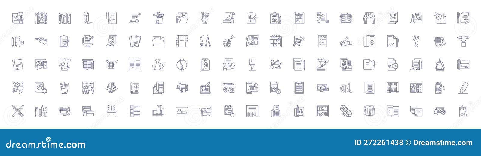 editing line icons signs set.  collection of edit, revise, modify, adjust, tweak, refine, polish, correct outline