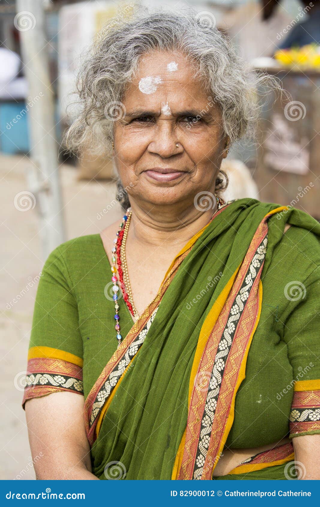 Editorial Illustrative Image Portrait Of Smiling Sad Senior