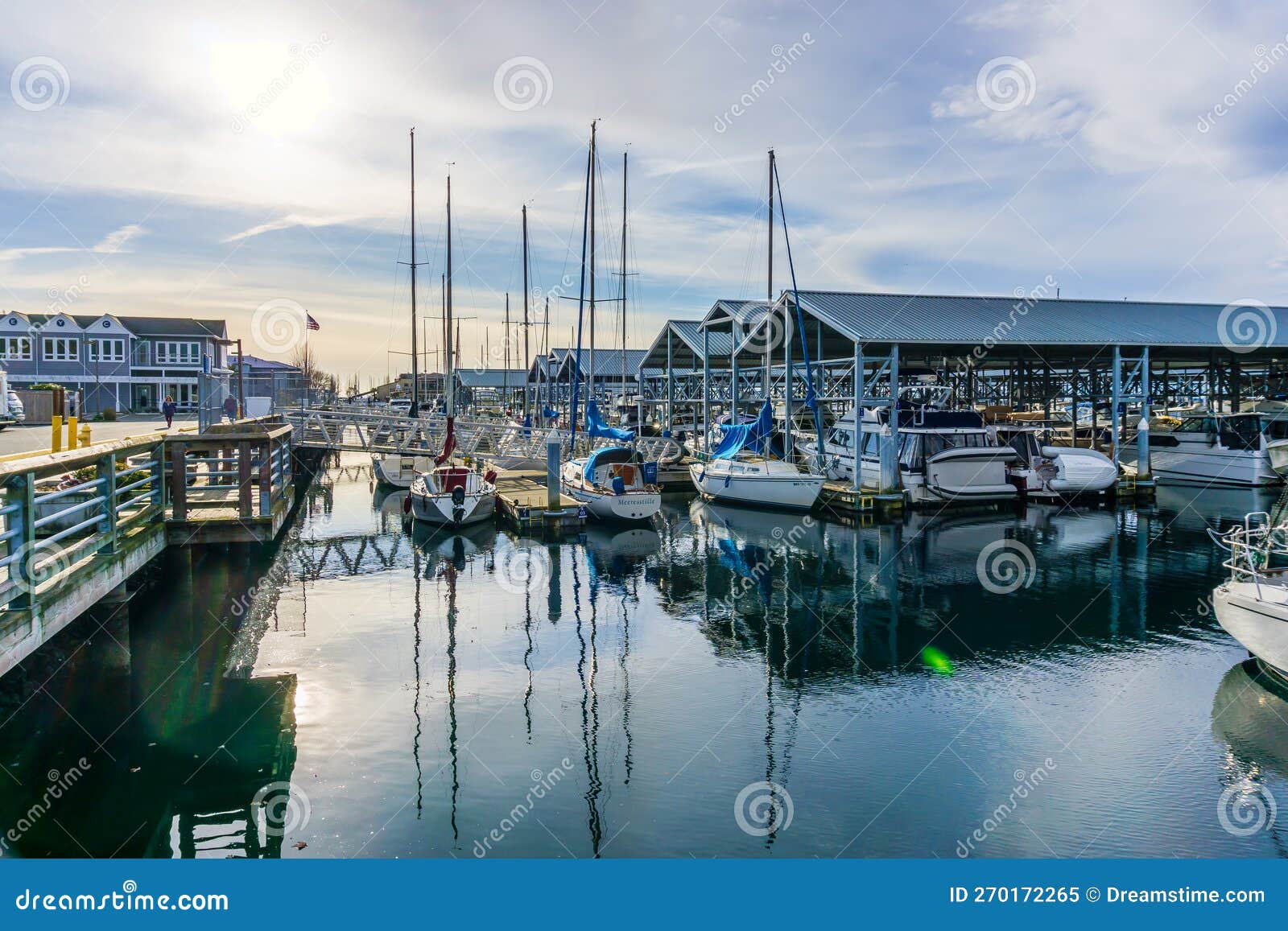 Edmonds Boats in Marina 6 editorial image. Image of scenic 270172265
