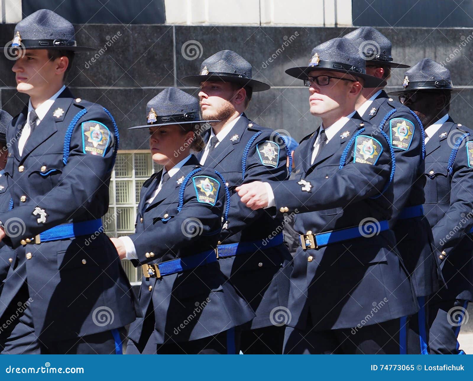 Sheriffs Marching In Alberta Police And Peace Officers Memorial Day