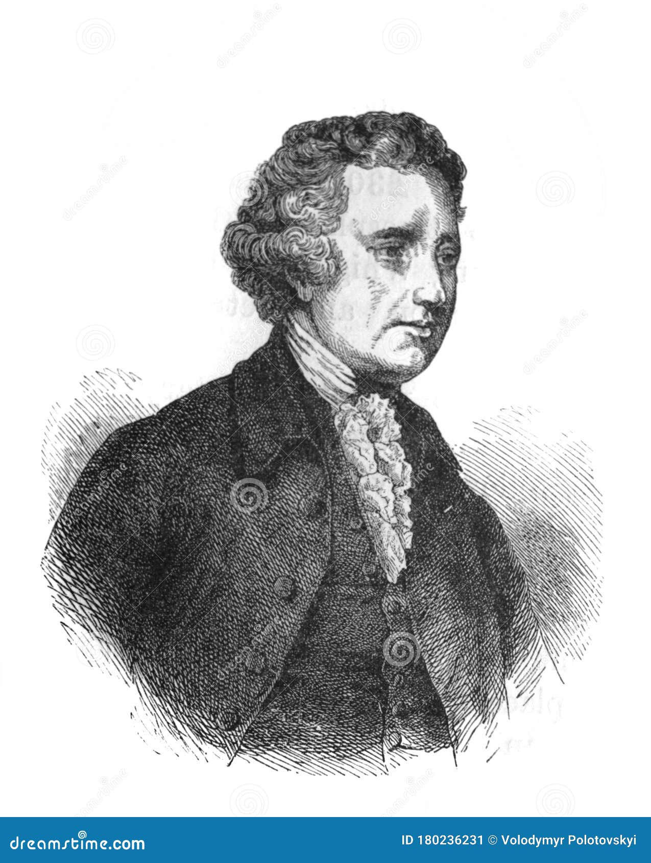 The Edmund Burke`s Portrait, an Irish Statesman and Philosopher in the ...