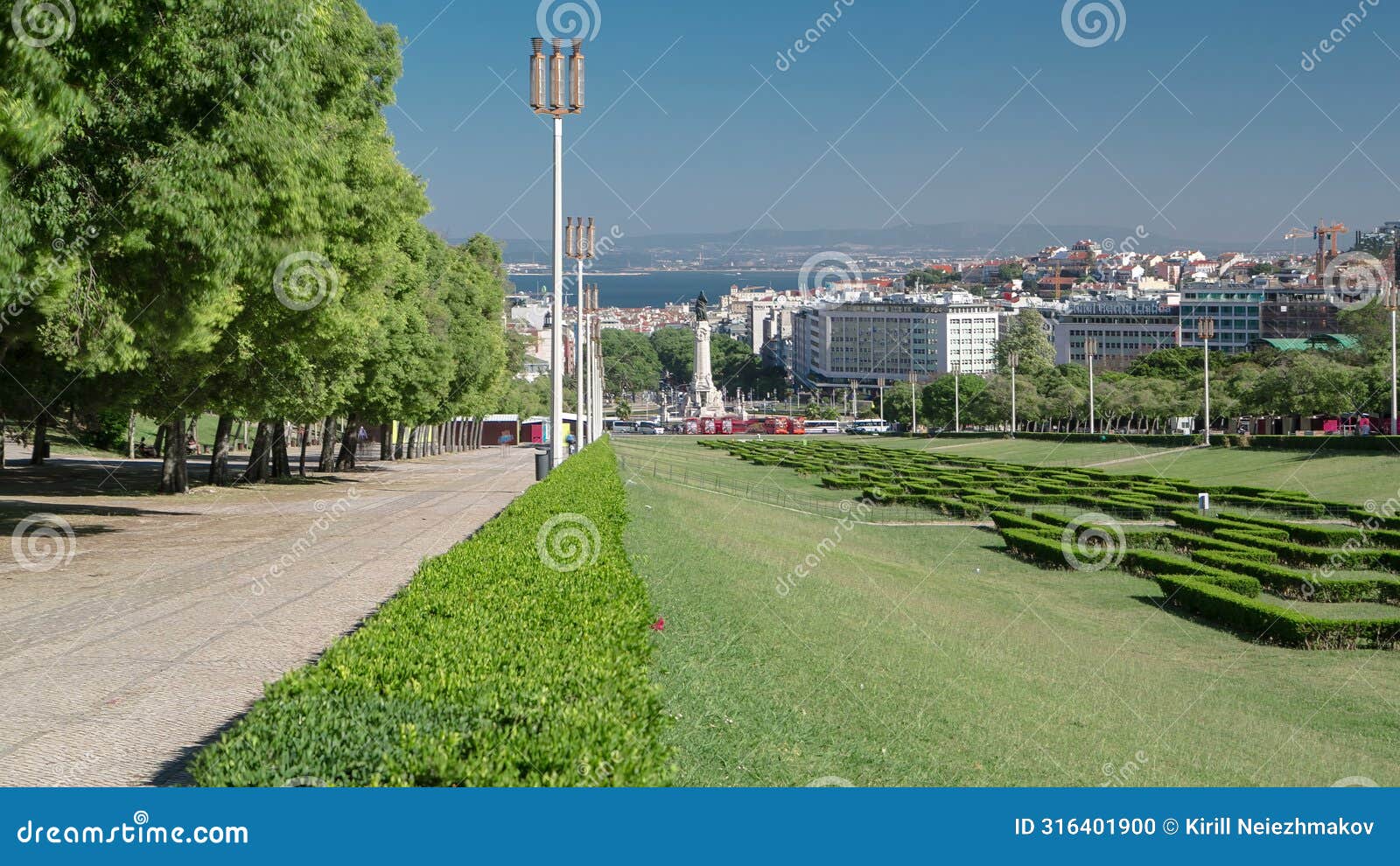 eduardo vii park and gardens in lisbon, portugal timelapse hyperlapse