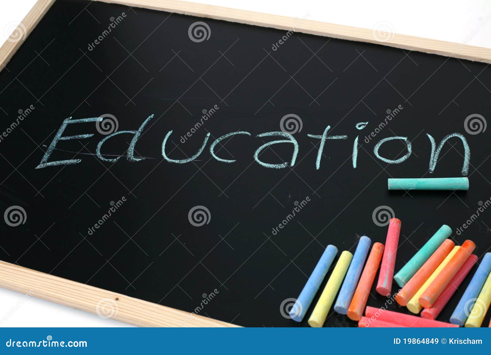 Education on blackboard stock image. Image of warning 19864849