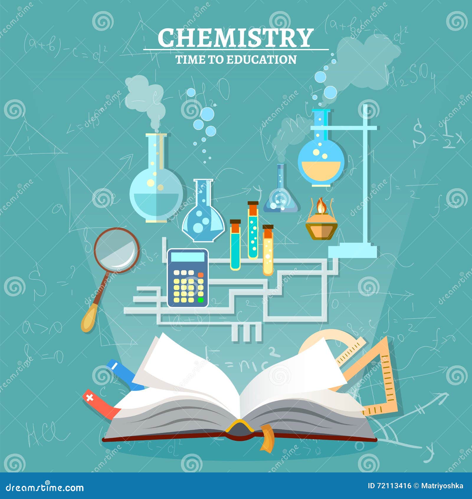 education chemistry lesson open book test tube