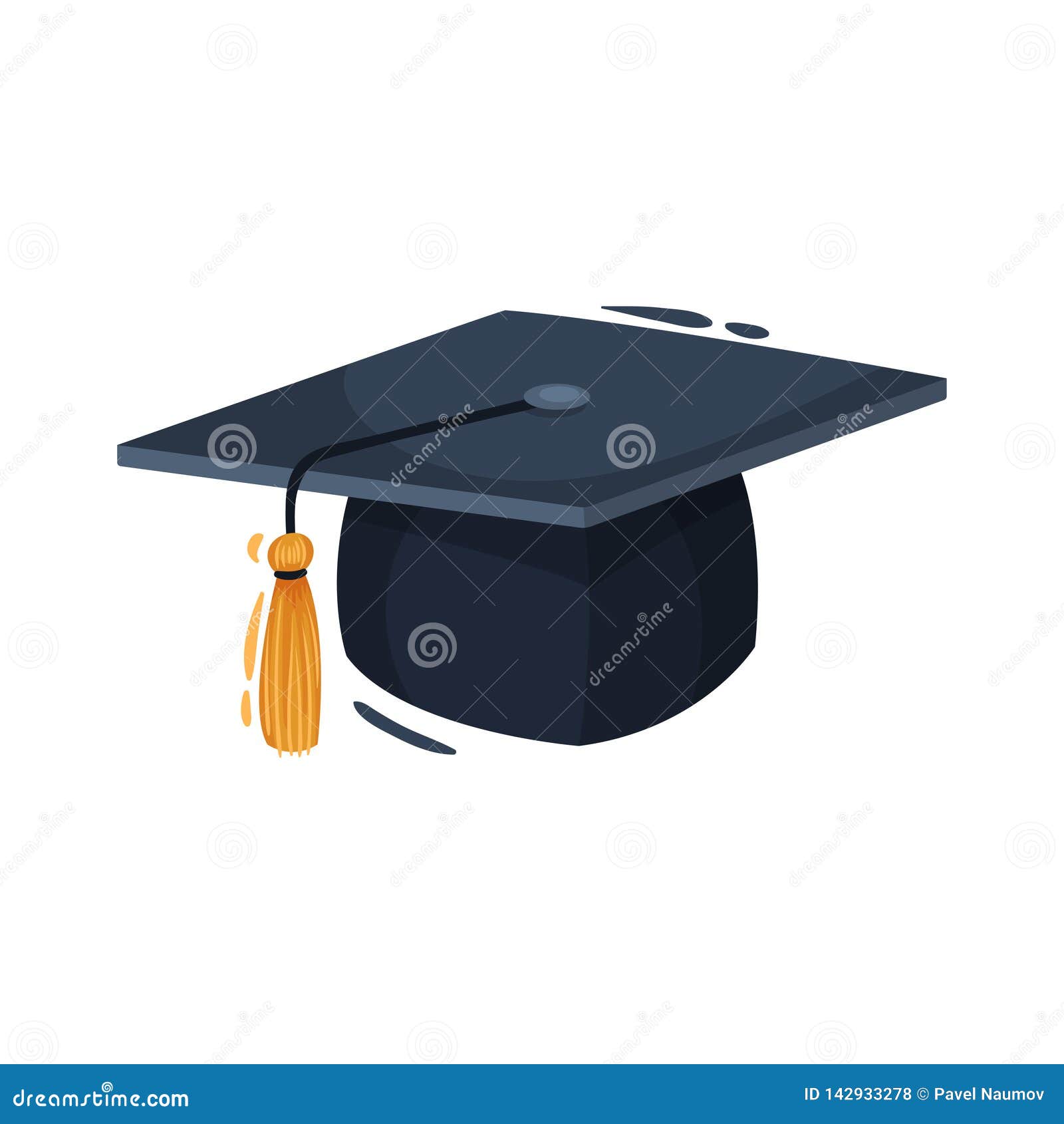 Education Concept. Square Academic Cap. Vector Illustration. Stock ...