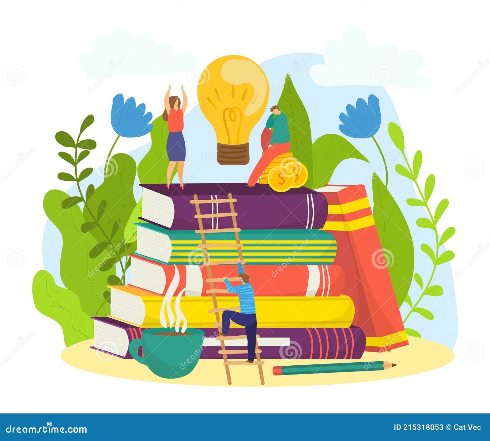 Education Concept, Vector Illustration. People Man Woman Character Get Knowledge from Book, Study for Cartoon Idea Stock Vector - Illustration of read, stack: 215318053 Education Concept, Vector Illustration. People Man Woman Character Get Knowledge from Book, Study for Cartoon Idea Stock Vector - Illustration of read, stack: 215318053