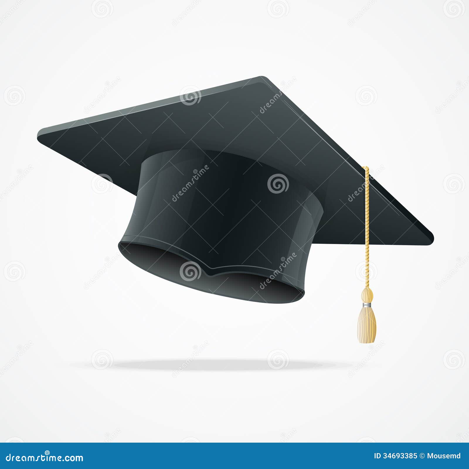 Education Cup on White. Graduation Cap. Stock Vector - Illustration of ...