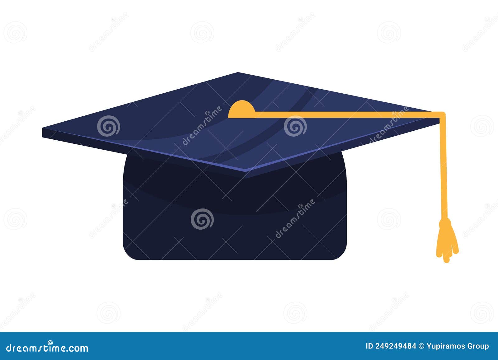 Education graduation cap stock vector. Illustration of diploma - 249249484