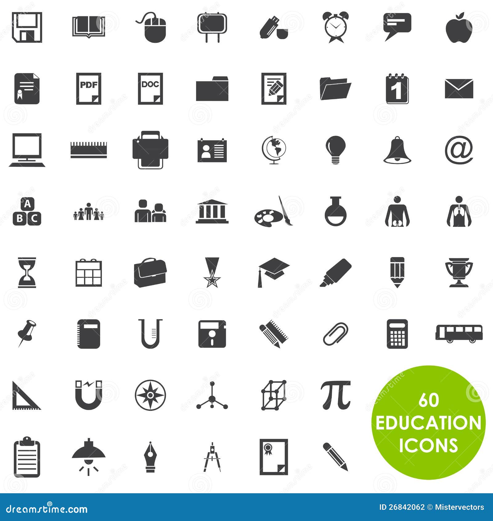 education icons basics
