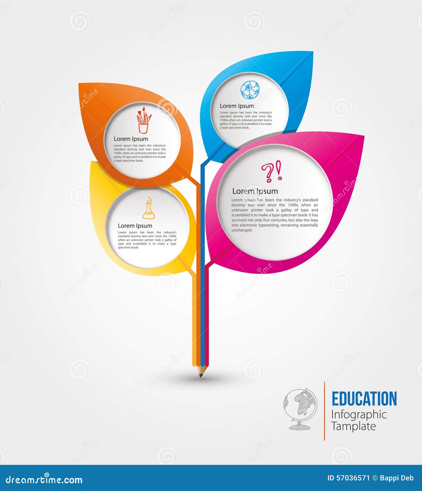 education info graphic template 