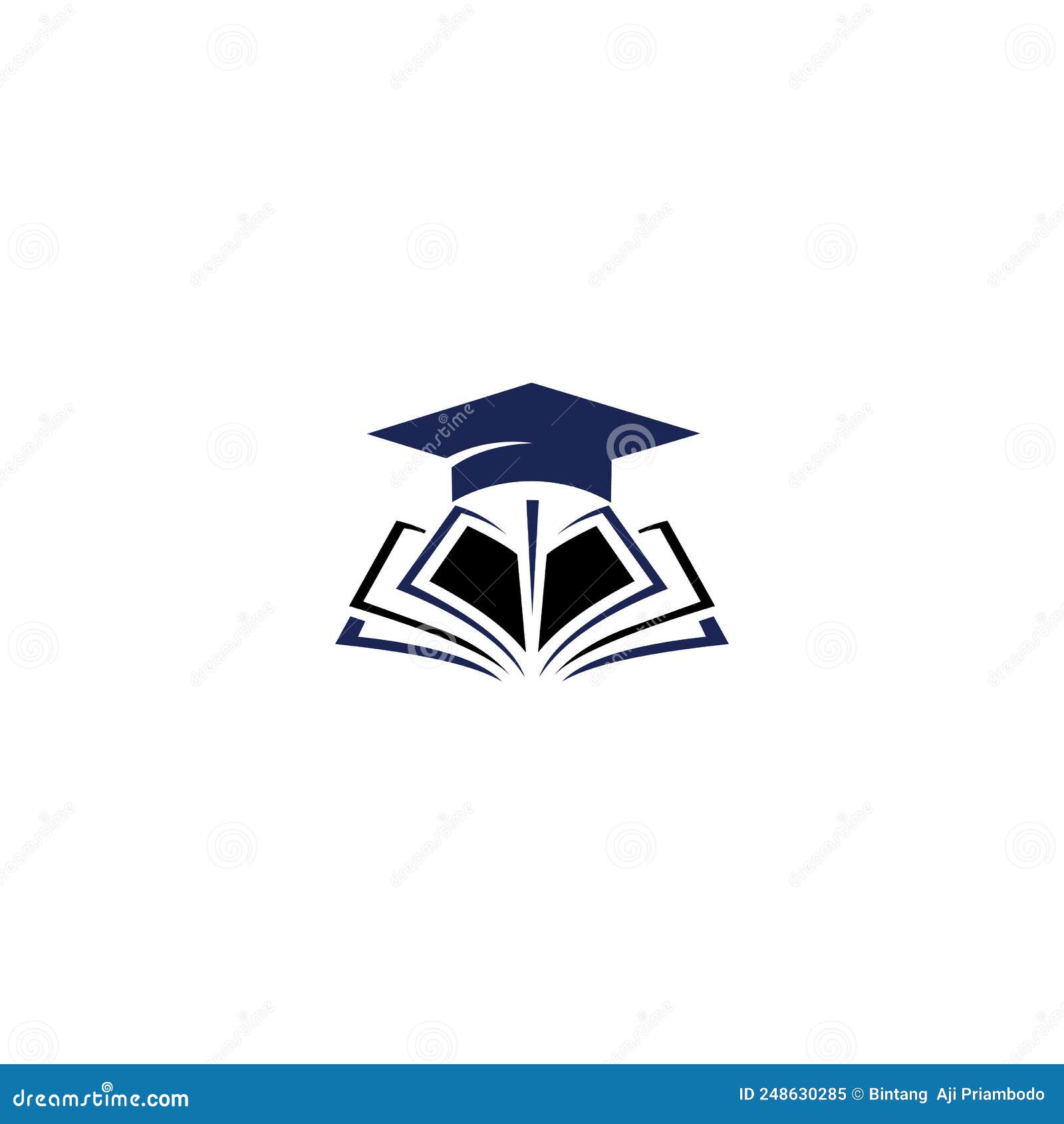Education Logo, Graduation Cap Education Vector Icon Stock Vector