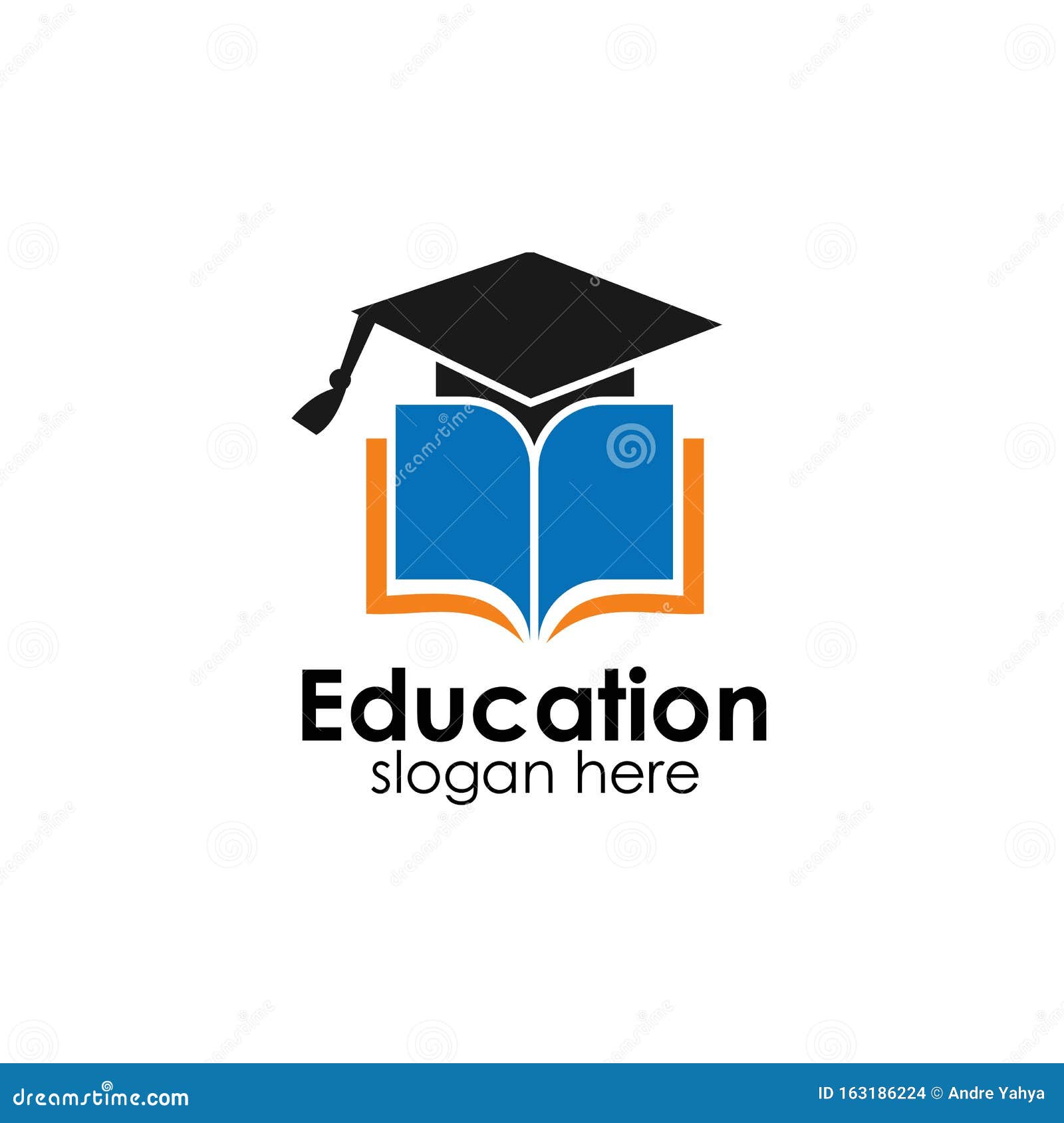 Education Logo Template Design Vector, Icon Illustration Stock