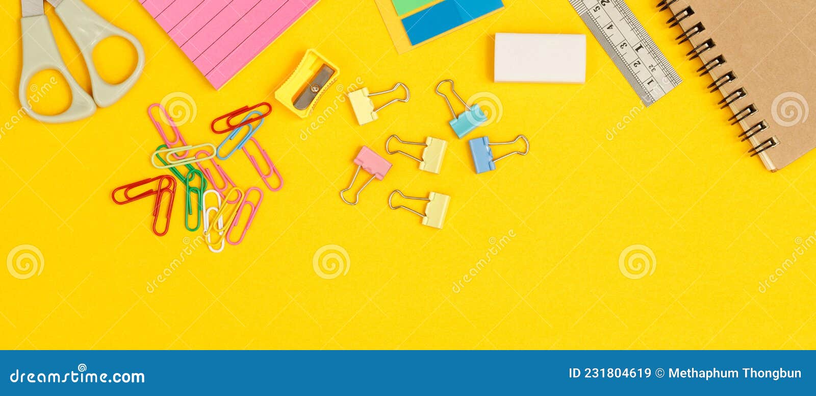 Education, Stationery Supplies for Students Stock Image Image of