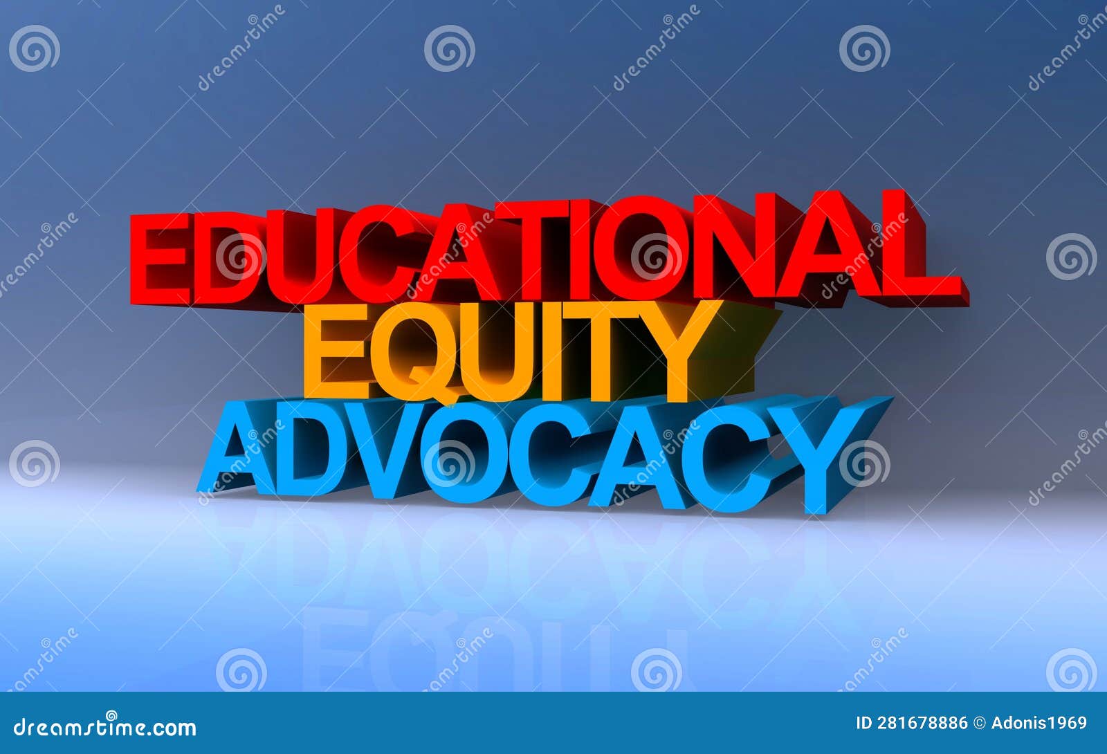 educational equity advocacy on blue