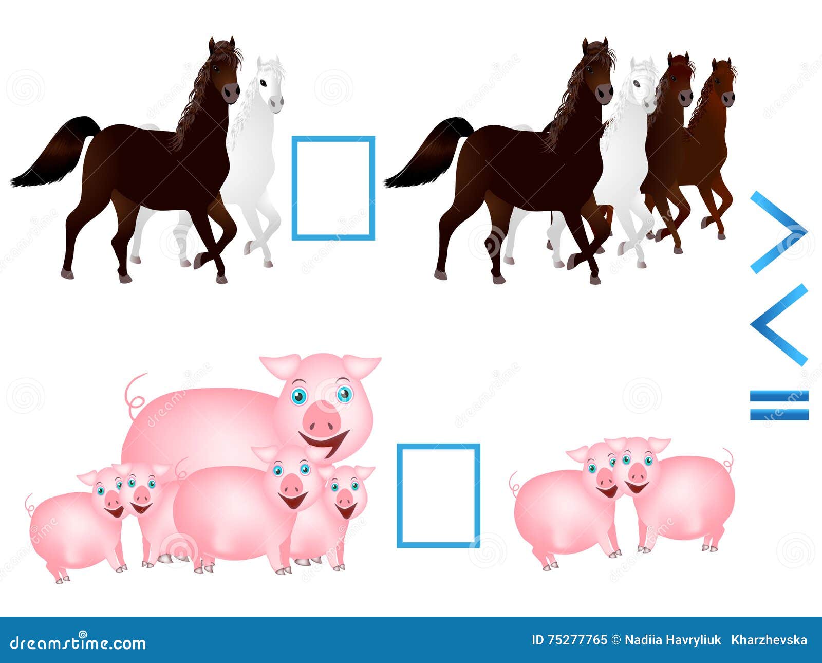 Educational Game For Children, Comparison Of The Number Of