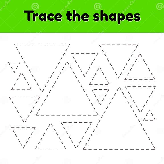 Educational Tracing Worksheet for Kids Kindergarten, Preschool and