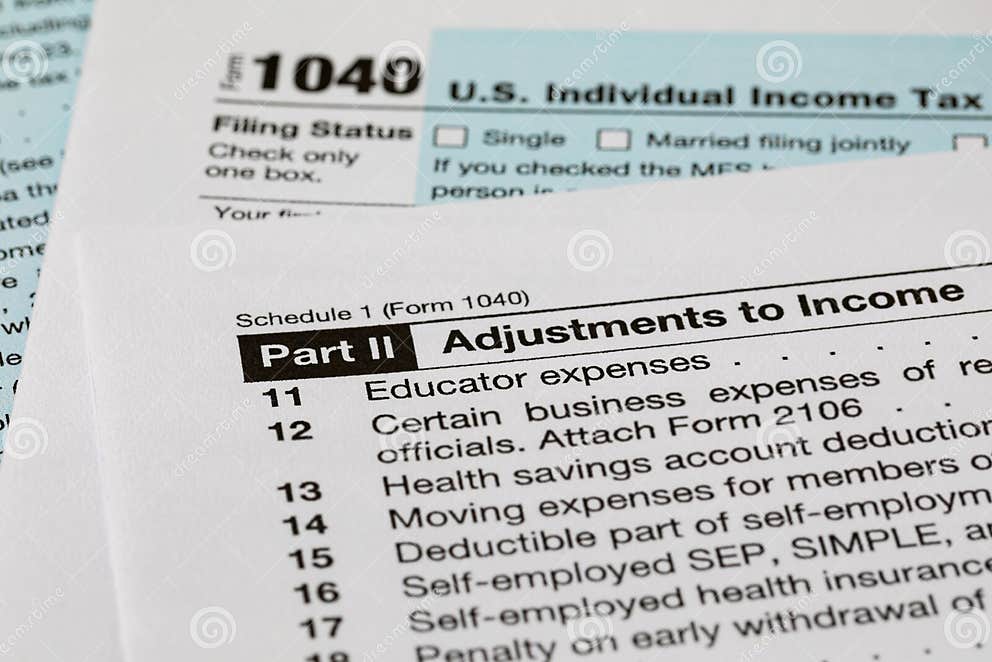 Educator Expenses Deduction on Form for Federal Tax Return and