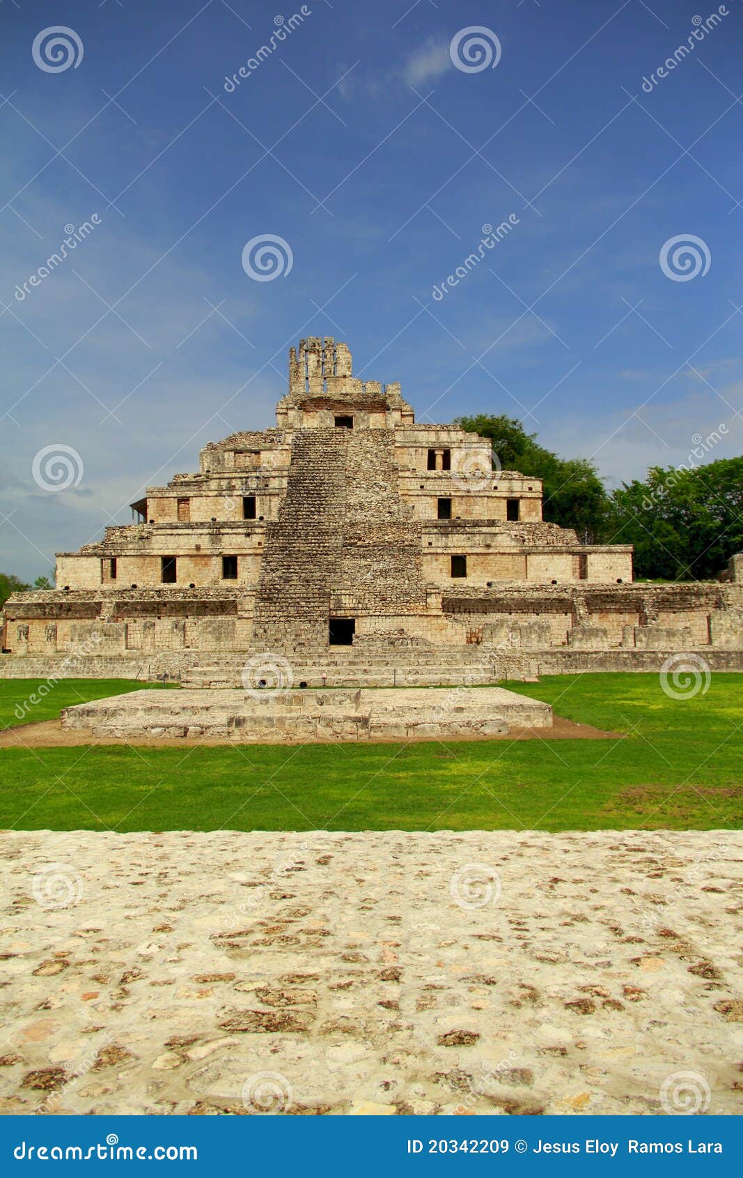mayan pyramids in edzna campeche mexico ii