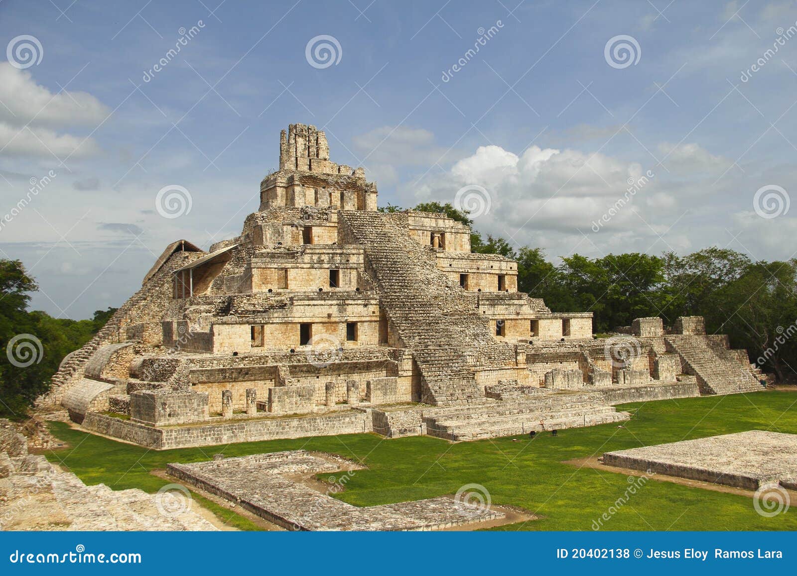 mayan pyramids in edzna campeche mexico iii