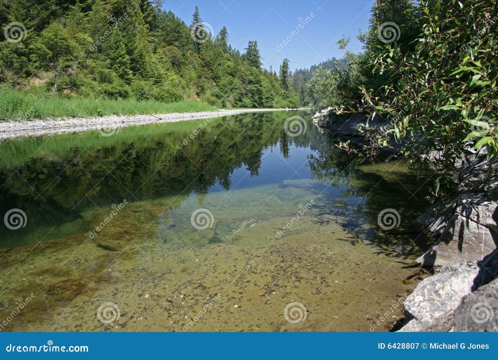 Eel River at Benbow California Stock Image Image of benbow, water