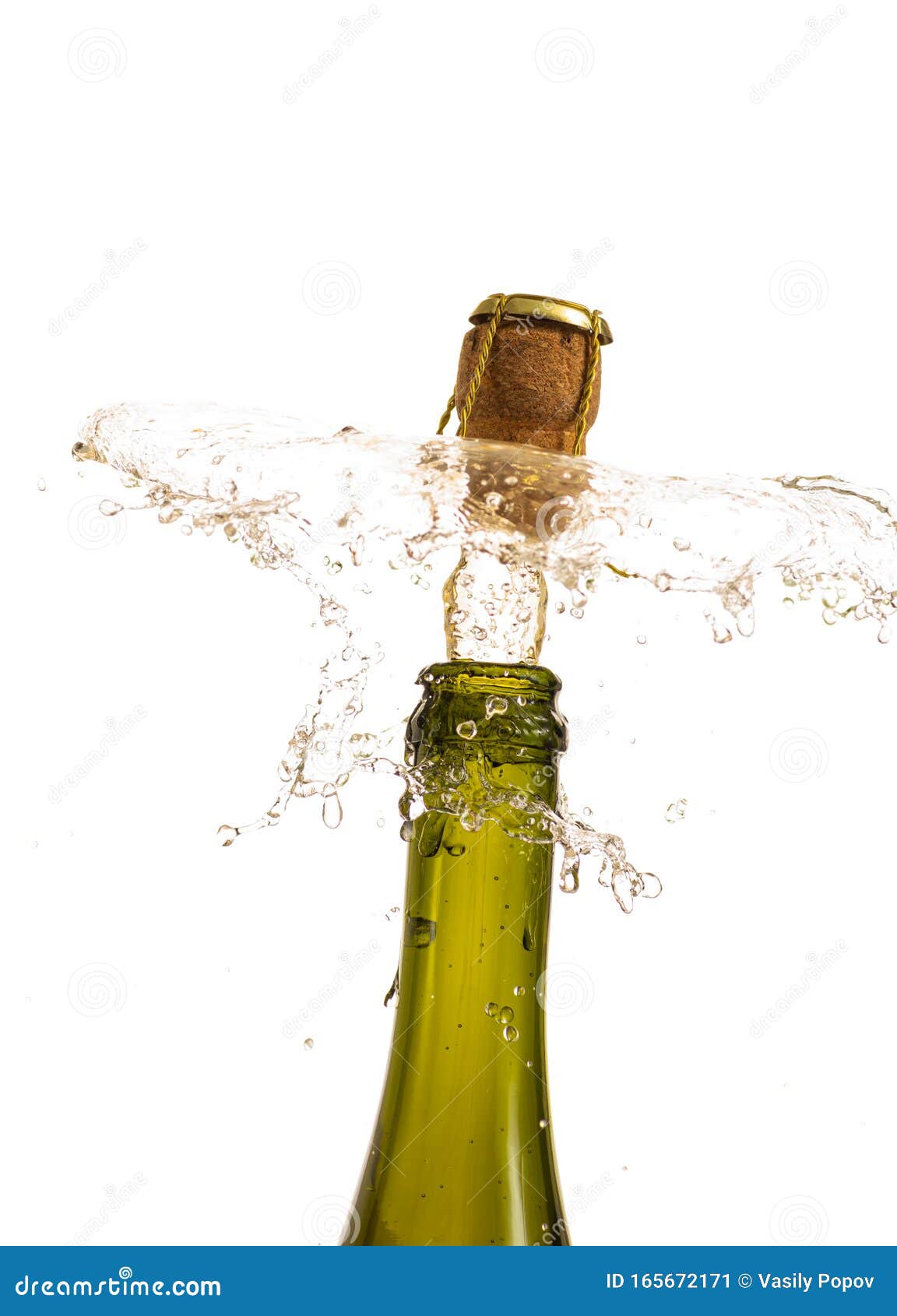 tegenkomen Geweldig Schrijft een rapport Een Fles Champagne Openen, Kurk Vliegt Uit De Fles Met Spetters Stock  Afbeelding - Image of stroom, vier: 165672171