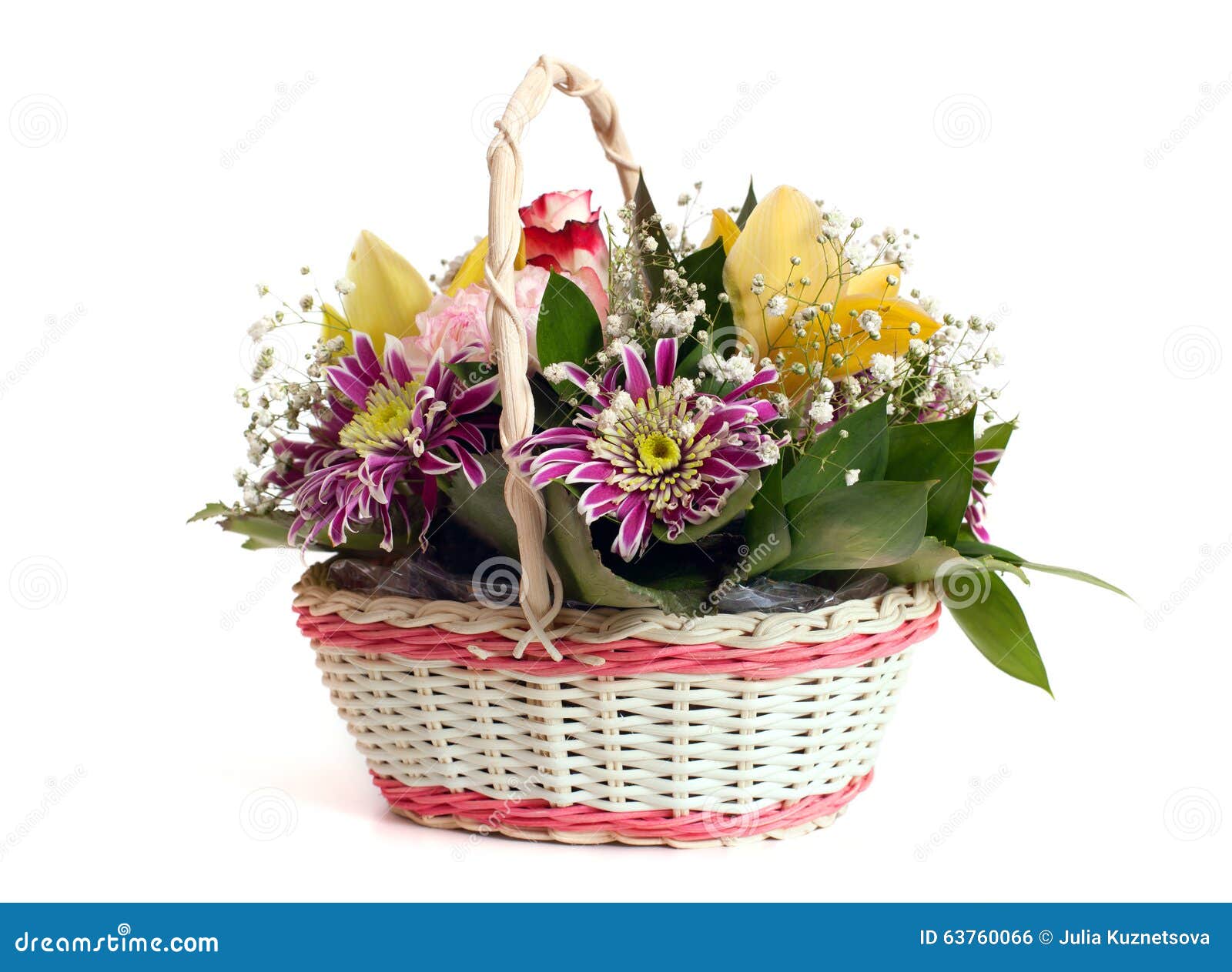 verontreiniging Deens zwaard Een Rieten Mand Van Heldere Bloemen Stock Foto - Image of boeket, nave:  63760066