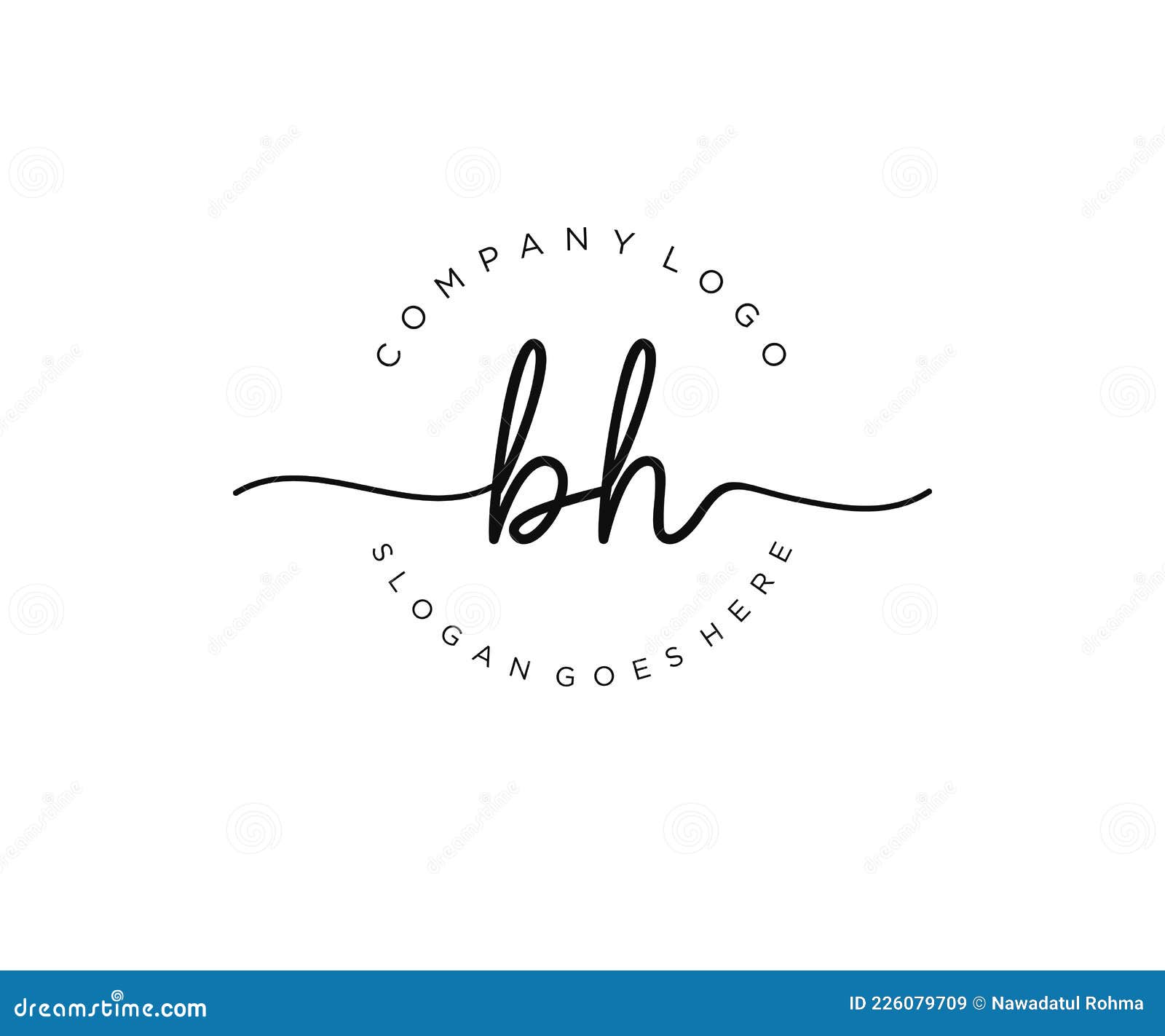 Eerste Bh Feminine Logo Schoonheidsmonogram En Elegant Logo Ontwerp  Handschrift Logo Eerste Bruiloft Mode Floral Vector Illustratie -  Illustration of meisje, embleem: 226079709