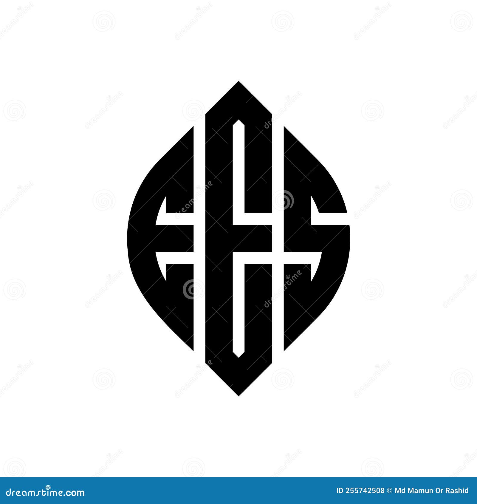 ees circle letter logo  with circle and ellipse . ees ellipse letters with typographic style. the three initials form a