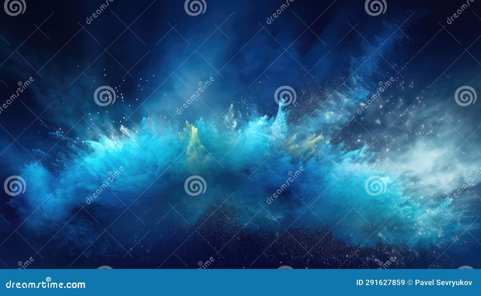 Effect dust blue particles stock illustration. Illustration of
