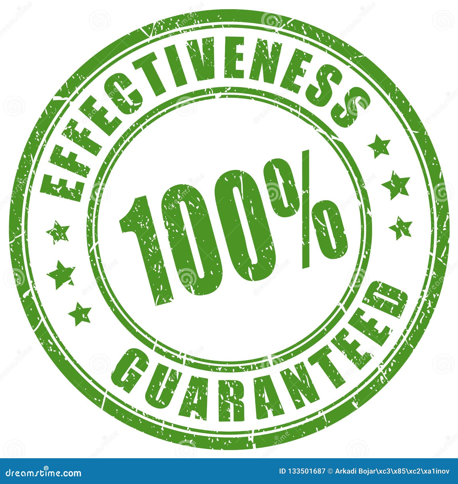 Effectiveness Stamp Cartoon Vector 135033957