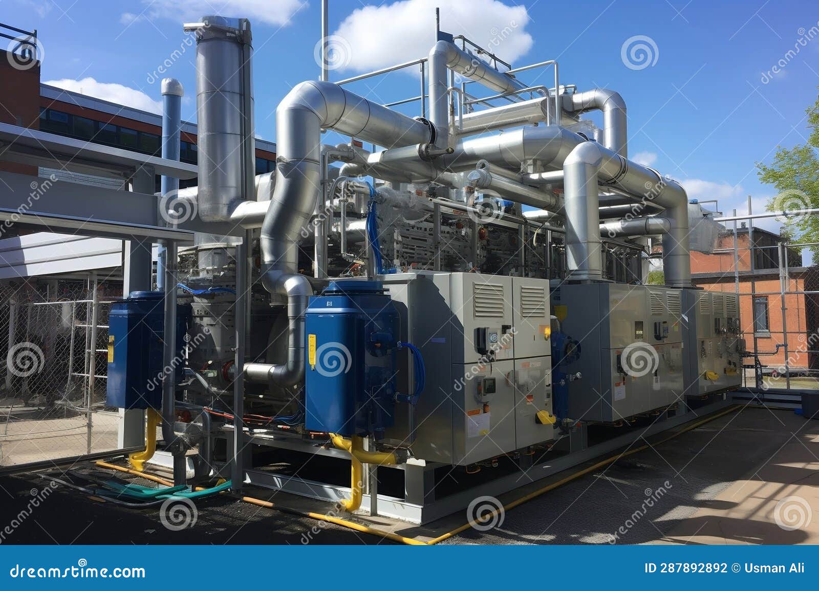 Efficient Geothermal Energy System for Heat and Hot Water. AI Stock