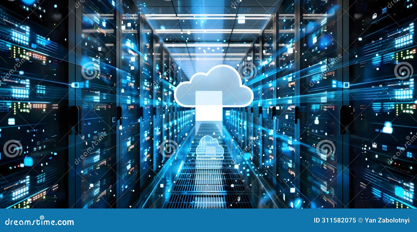 efficient replication of data across diverse locations using cloud servers for redundancy and