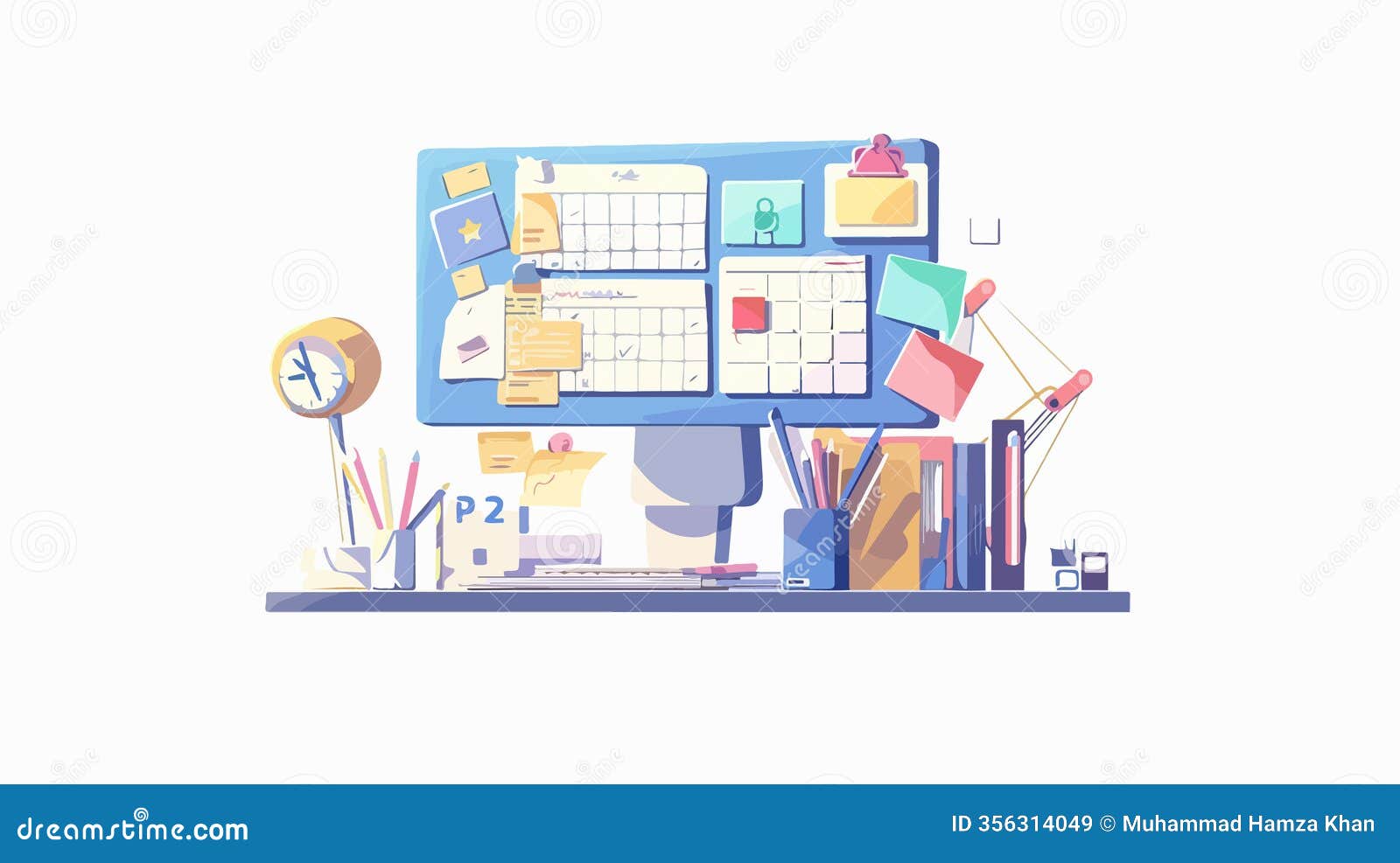 efficient task management and time planning concept image