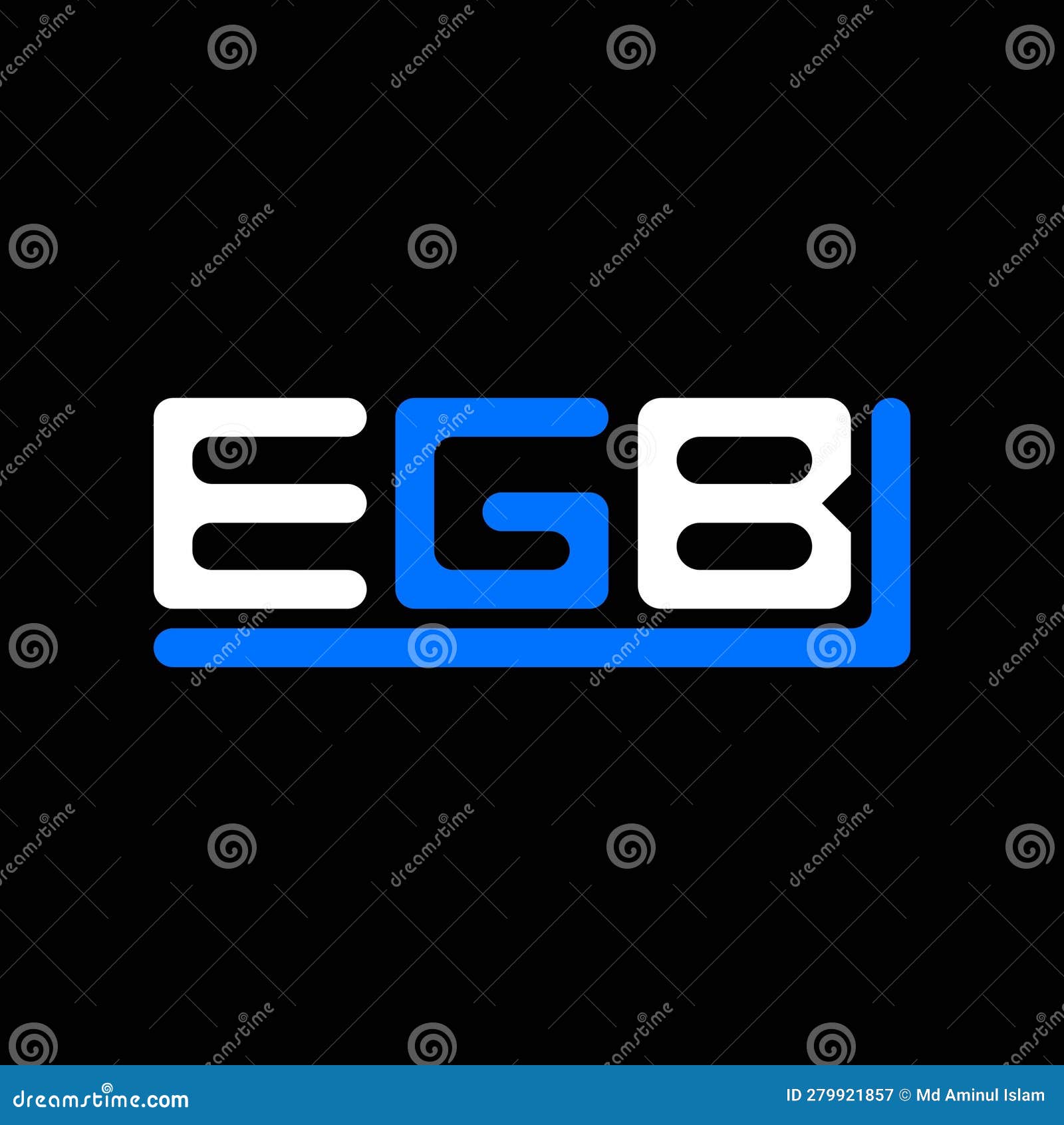 EGB Letter Logo Creative Design with Vector Graphic, EGB Stock Vector -  Illustration of symbols, simple: 279921857, image size:1600x1690