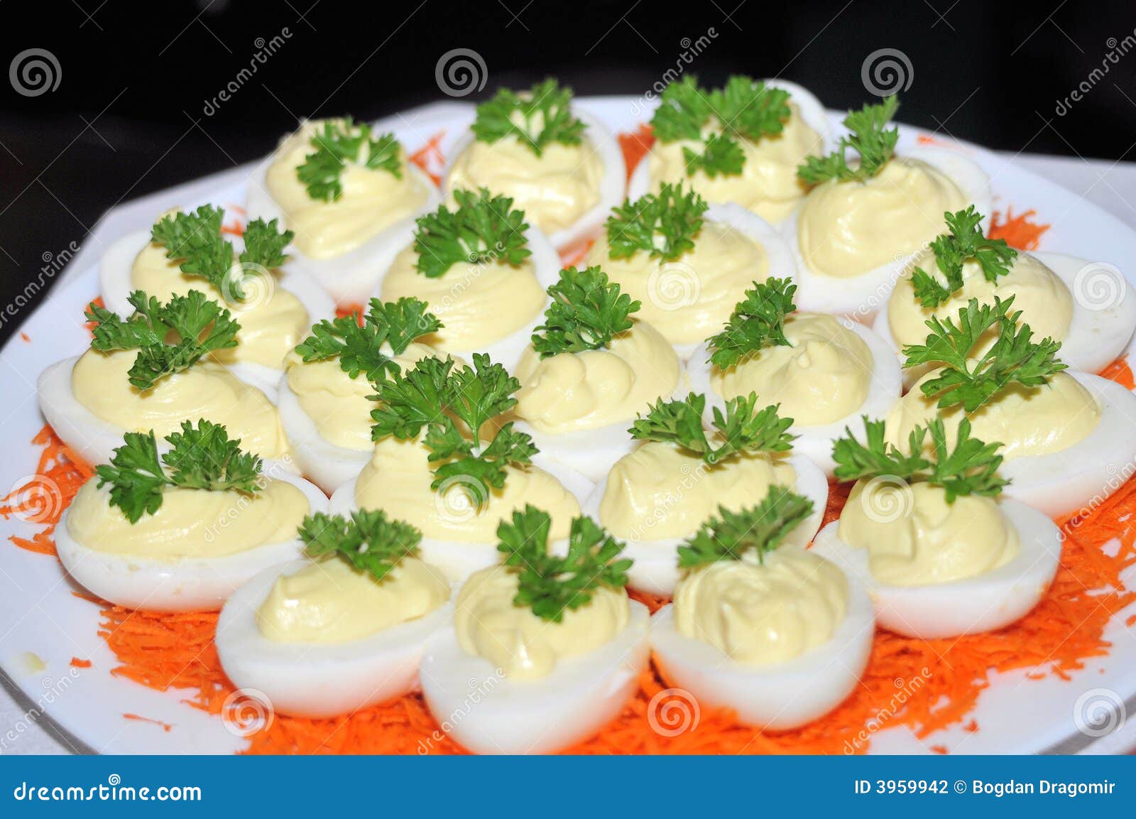 Egg appetizers stock photo. Image of nutrition, meal, product 3959942
