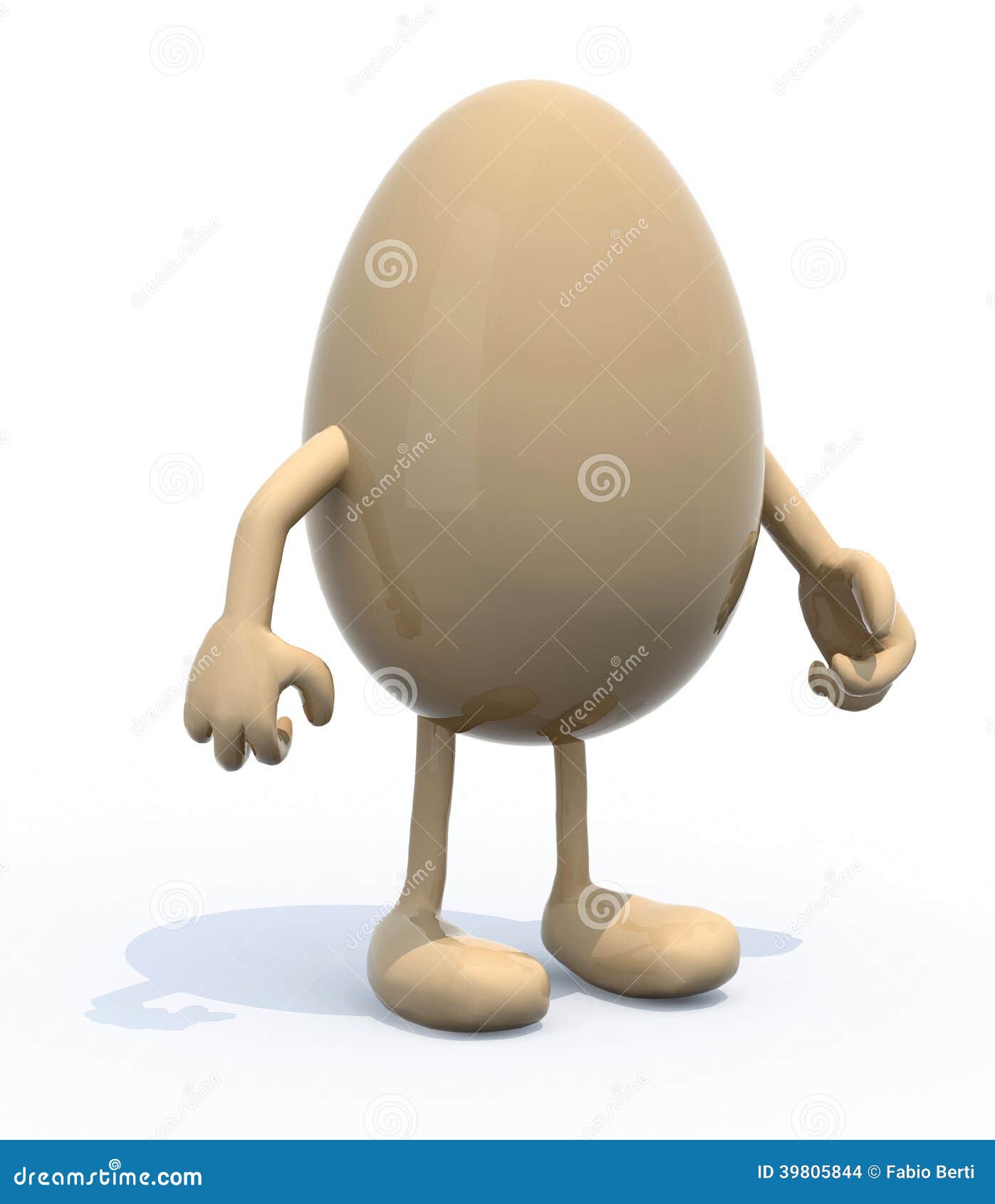 Egg With Arms And Legs Protruding From The Shell Stock Illustration ...