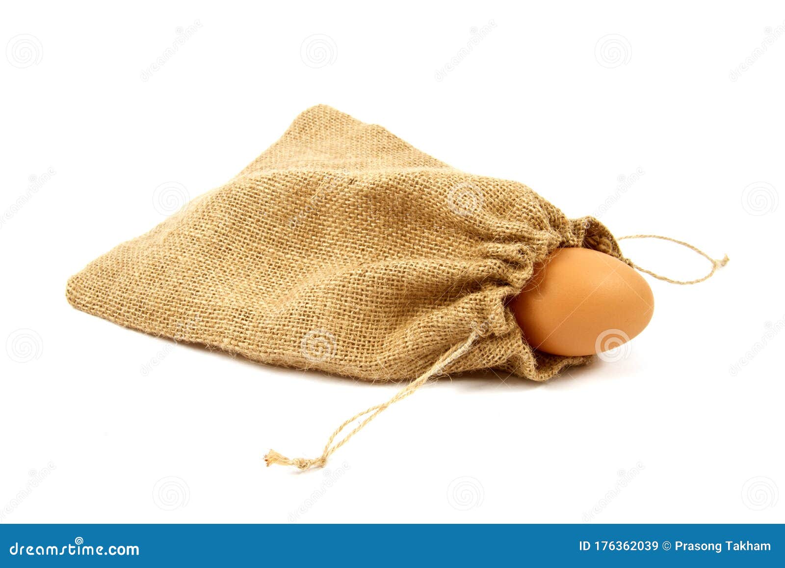 Egg in Bag on White Background Stock Image Image of home, cuisine