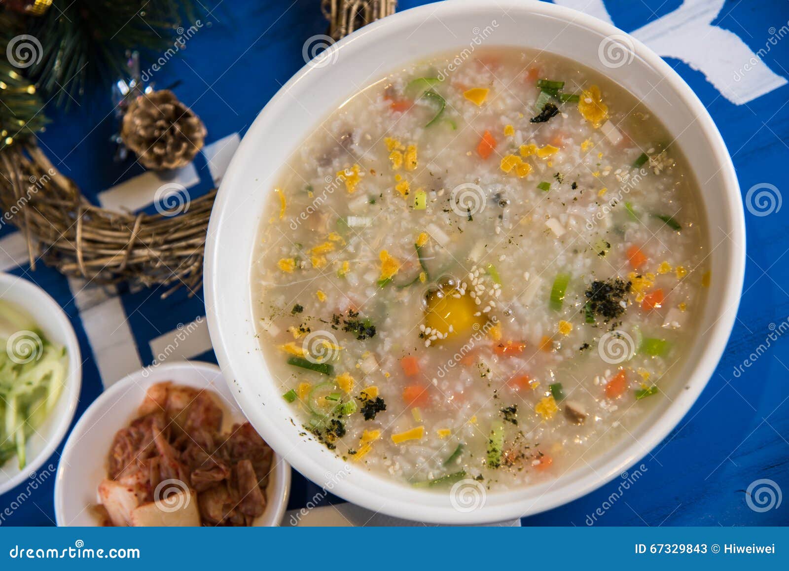 Egg and beef porridge stock image. Image of chopsticks 67329843