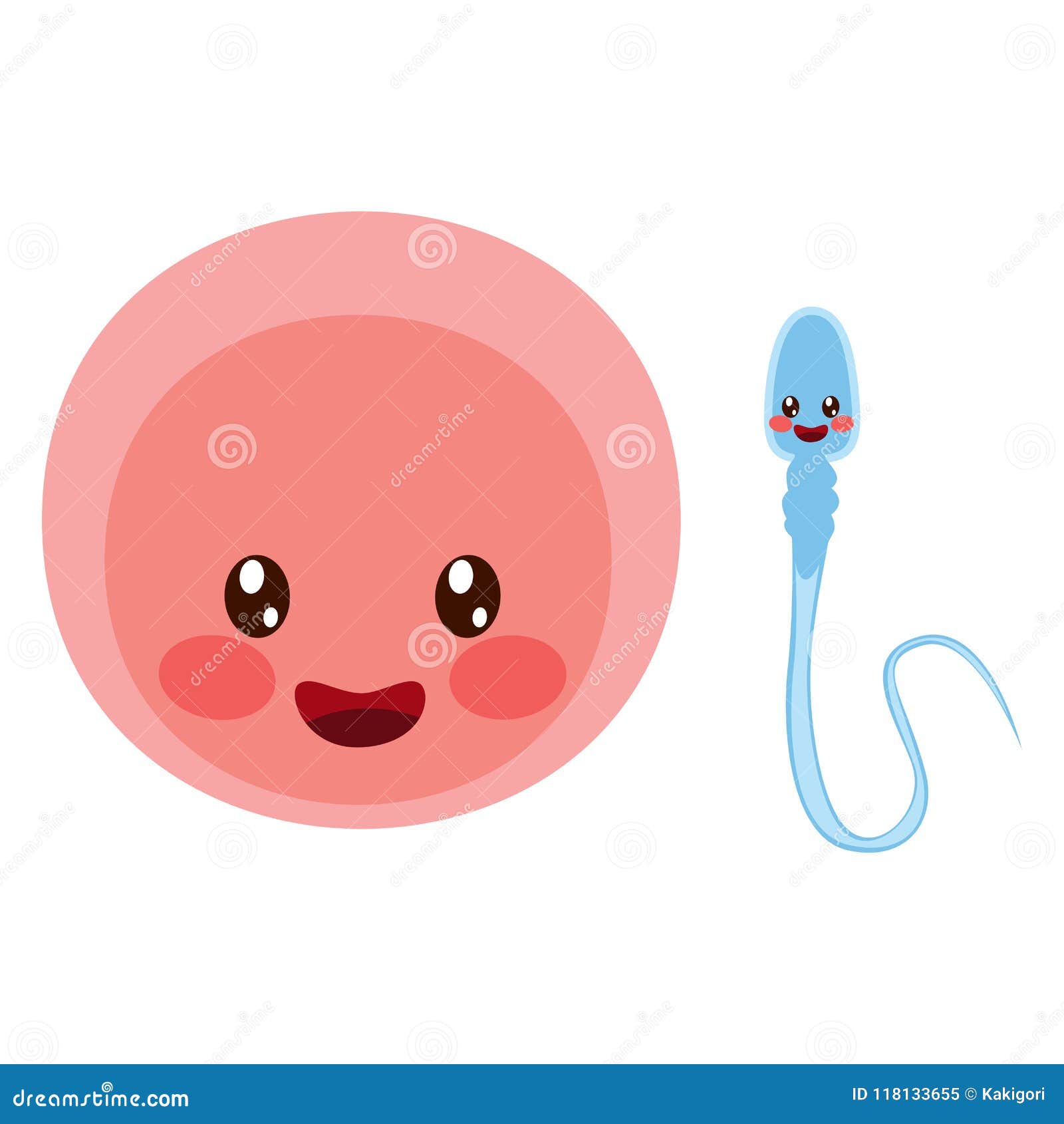 Egg Cell And Sperm Stock Vector Illustration Of Character 118133655