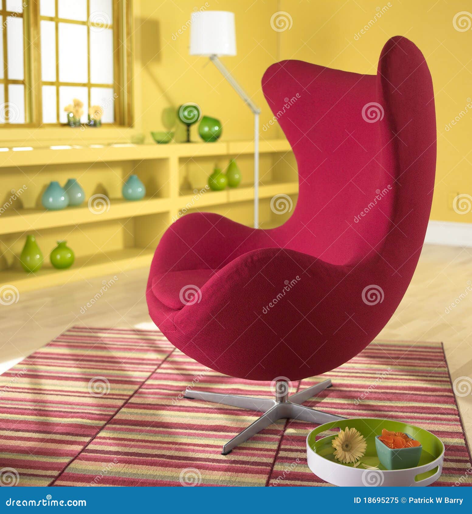 Egg Chair Stock Image Image Of Living Lounge Home 18695275