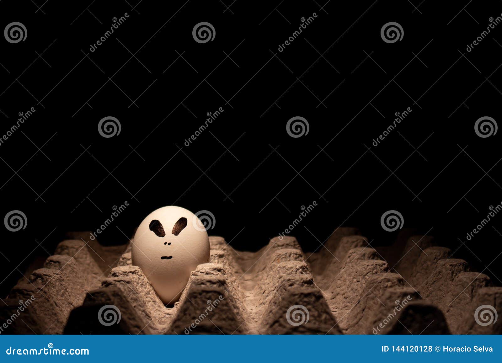 Egg with Funny Face. Egg Made Icon. Conceptual Image Stock Photo - Image of  funny, casein: 144120128