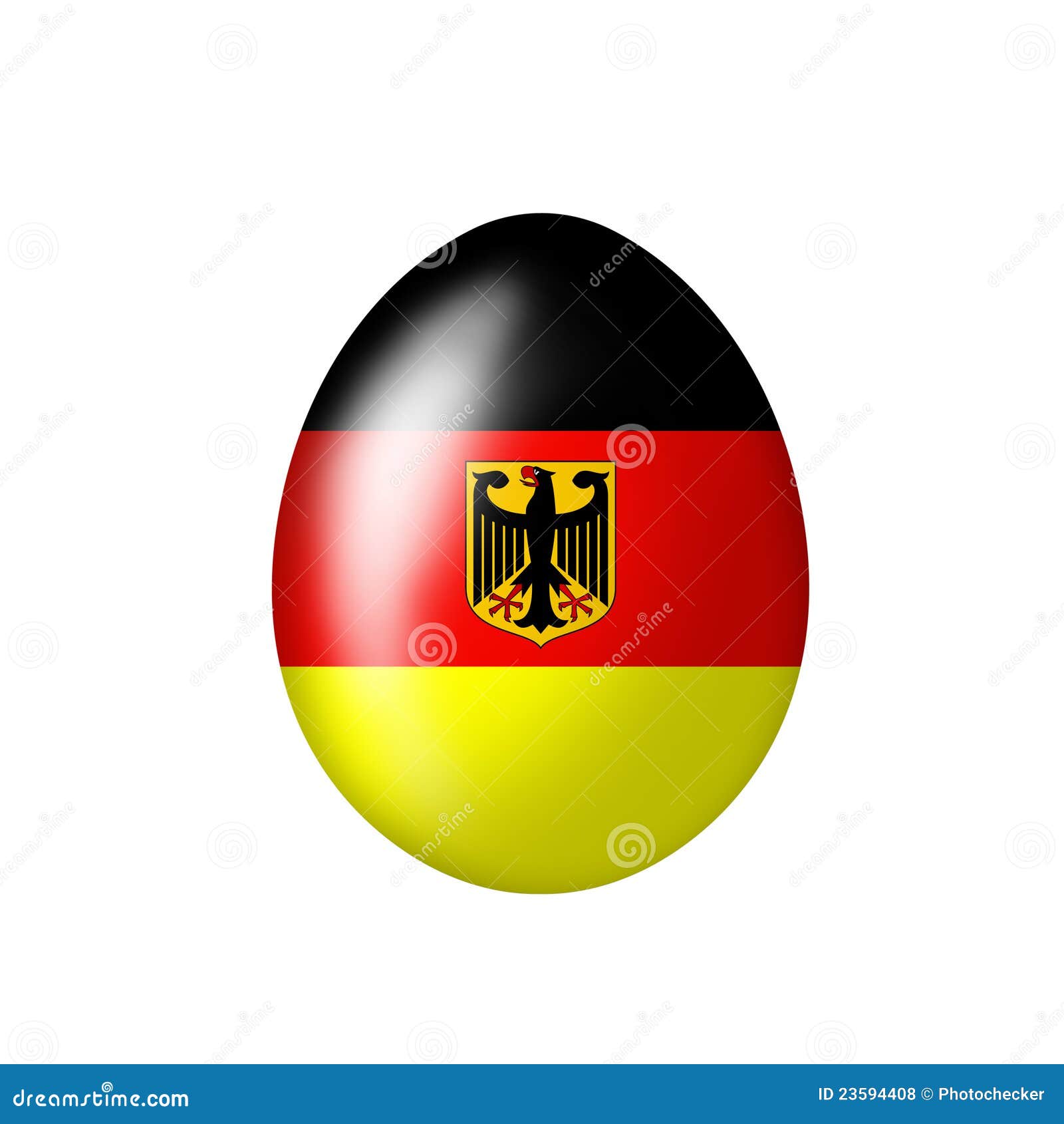 Egg with a German eagle stock illustration. Illustration of creativity