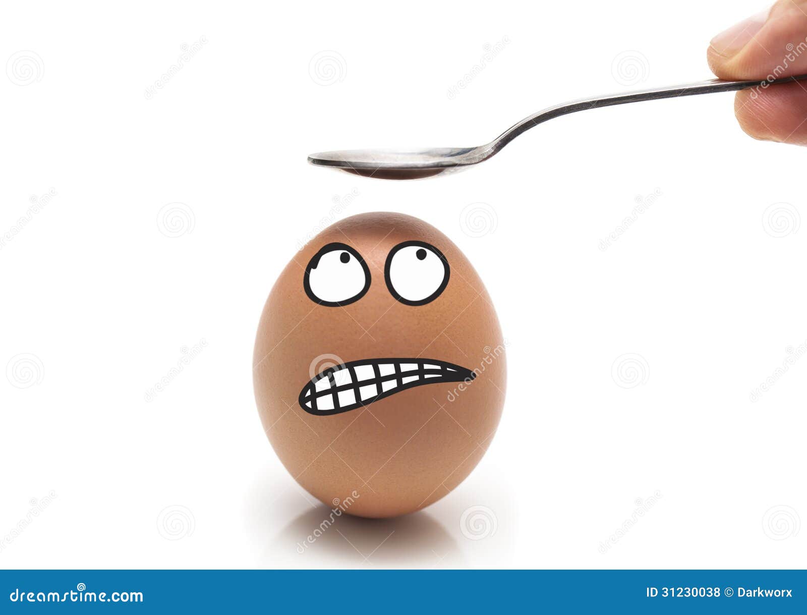 Egg Head With Scared Expression Royalty Free Stock Photos Image 31230038