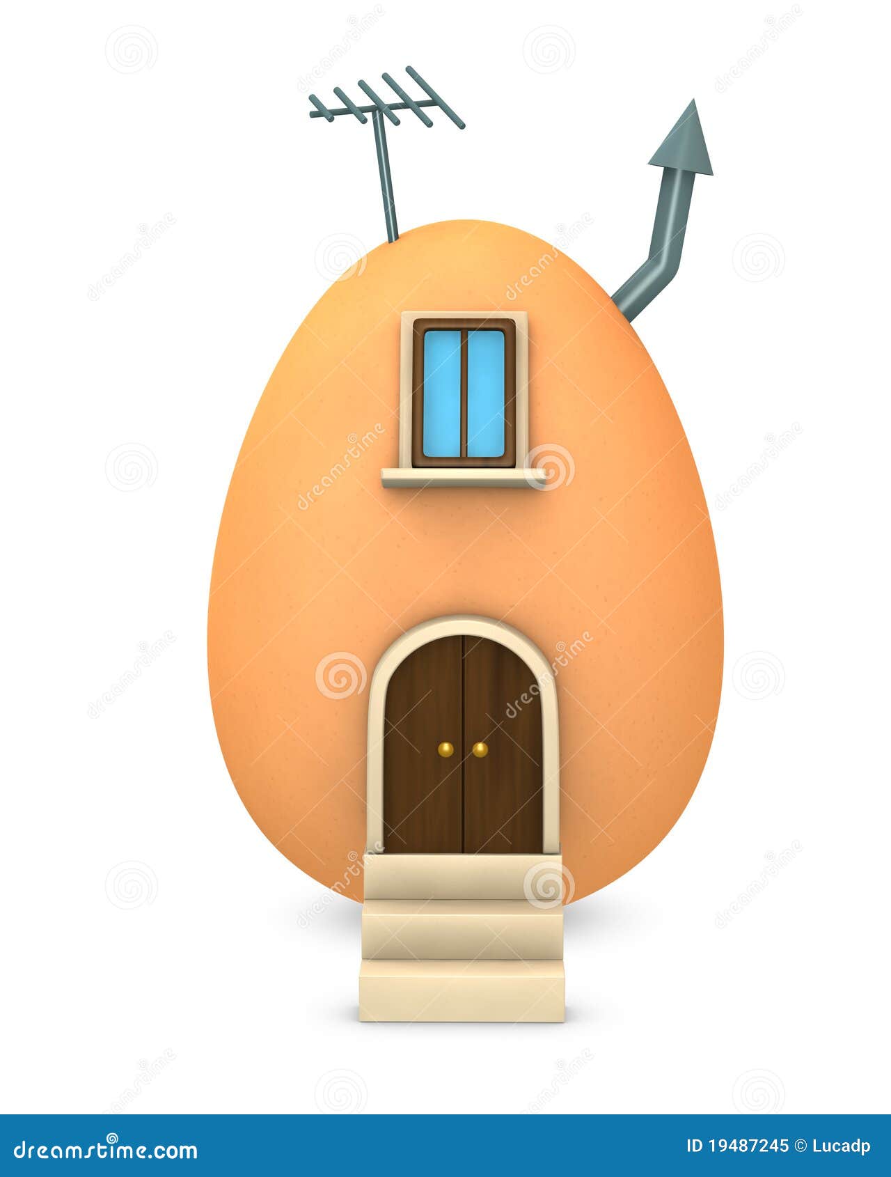 Egg house stock illustration. Illustration of entrance 19487245