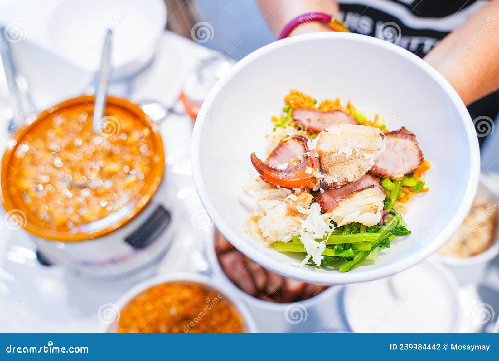Egg Noodle with Crab Claw and Pork Stock Photo Image of crab, pork 239984442