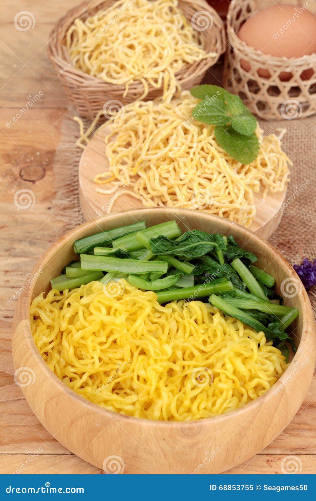 Egg Noodles and Raw Noodle. Stock Image Image of soup, homemade 68853755